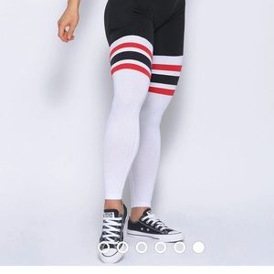 Bombshell thigh high sock legging